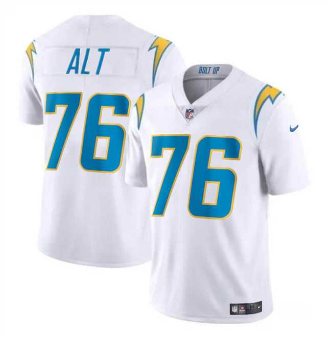 Men & Women & Youth Los Angeles Chargers #76 Joe Alt White Vapor Limited Stitched Jersey